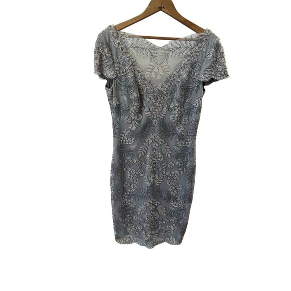 TADASHI‎ SHOJI SS EMBROIDERY LACE DRESS SIZE 8 - Picture 4 of 10